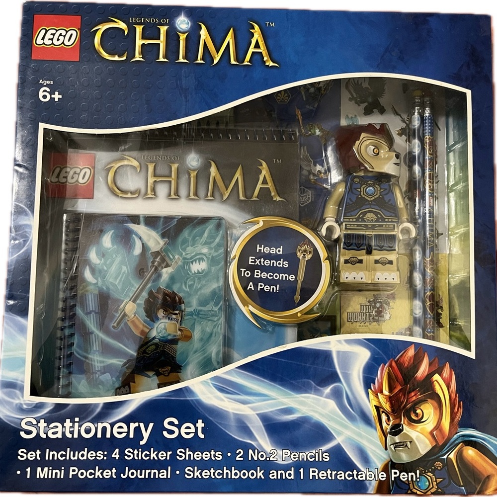 NIB Lego Legends of Chima Stationery Set